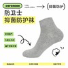 【银离子织入纱线 抑菌率＞99% 臭脚7天无理由退换】防卫士新疆长绒棉抗菌袜 6双装 商品缩略图3