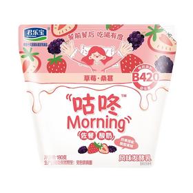 君乐宝180g咕咚草莓桑葚佐餐酸奶