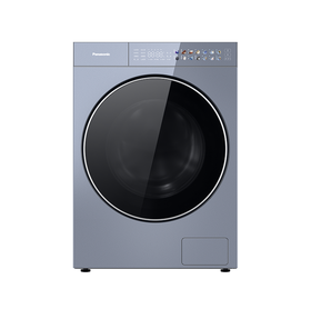 松下 洗衣机 XQG100-VA168 前开式滚筒洗衣机 钛晶灰 10公斤 纤境系列 一级能效 LED触控显示屏 不锈钢内筒 变频BLDC电机 上排水 电脑控制 1500转/分钟 洗净比1.35