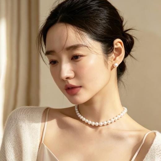 悦宫廷·施家珍珠项链悦己系列 | 色如小灯泡，媲美5位数以上的Akyo海珠，戴上流光溢彩 商品图0