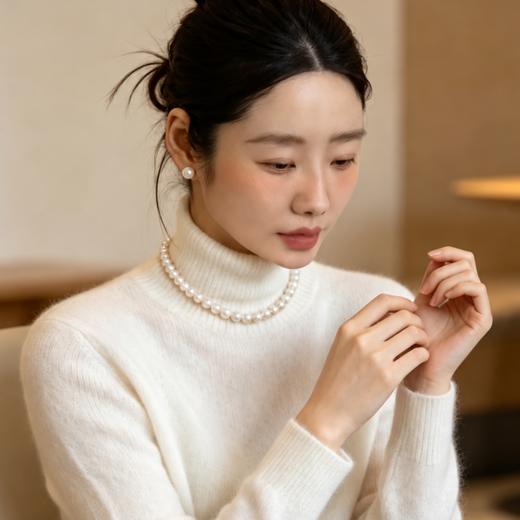 悦宫廷·施家珍珠项链悦己系列 | 色如小灯泡，媲美5位数以上的Akyo海珠，戴上流光溢彩 商品图6