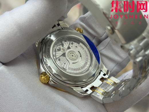 无卡度版本 OR欧米茄海马300米系列 间金蓝海马 8800无卡度一体机 男士腕表 表径42mm 商品图5
