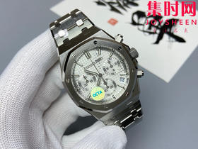 无卡度版本 OCTA爱彼皇家橡树系列26240ST OCTA26240 白盘 男士腕表 表径41mm 无卡度4401一体机 摆轮砝码