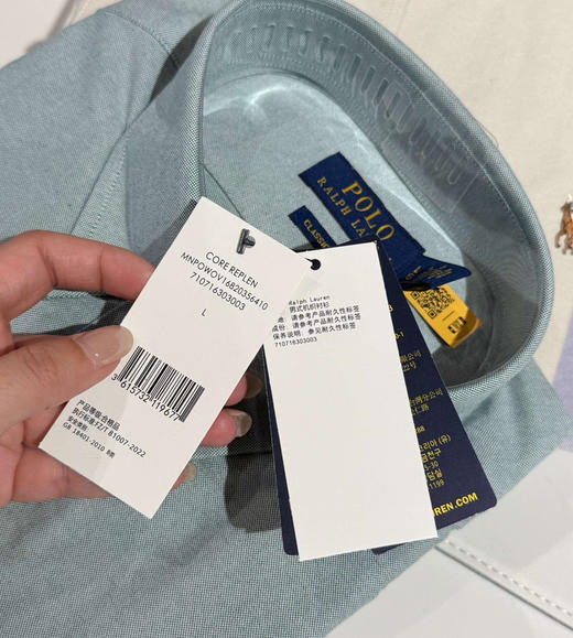 原单！RL男女同款牛津布衬衫衬衣092702 商品图10
