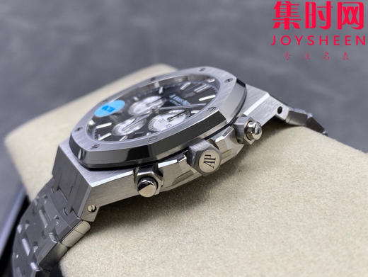 OCTA爱彼皇家橡树计时26331系列 黑色盘 男士腕表 表径41mm 丹东4801一体机 自动上链计时码表 商品图5