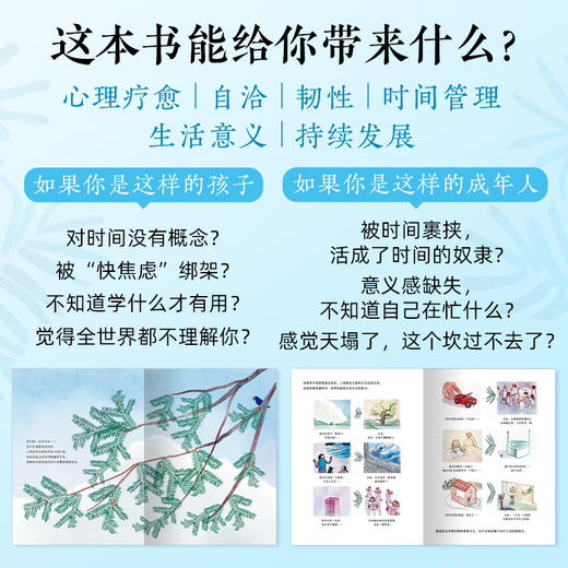 【5岁+】时间之书：一棵树教会我们的事精装大开本  人生哲思心理疗愈图画书 商品图2