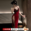 【情趣内衣】霏慕&谜姬 人间朱砂痣深V丝绒旗袍6153-26.9.24升级免洗 商品缩略图2