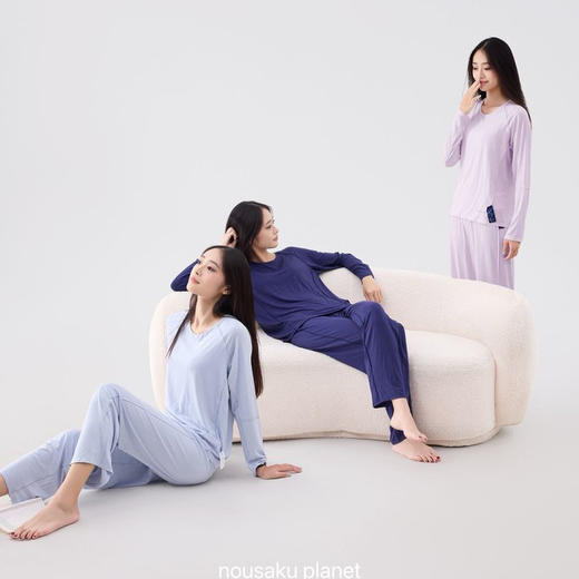 热卖！【成人版的“婴儿服”！酒店同款式】NOUSAKU 深睡睡衣套装 缝线外置0摩擦！ 完美贴身舒适 无异物感 3色可选 男款女款儿童款 商品图12