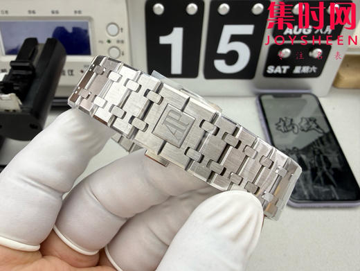 无卡度版本 OCTA爱彼皇家橡树15510系列——OCTA15510震撼上线 白盘 男士腕表 表径41mm 无卡度4302一体机 商品图7