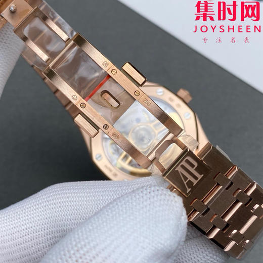 无卡度版本 OCTA爱彼皇家橡树15510系列——OCTA15510震撼上线 全玫金蓝盘 男士腕表 表径41mm 无卡度4302一体机 商品图6