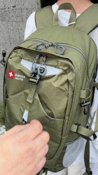 【防泼耐造 超强收纳 透气分离系统】瑞士军刀SWISS SKITIE 40L山系风格户外战术登山背包（送防雨罩）
