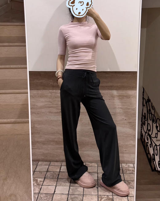lu原单越南产Groove女士高腰阔腿裤092502 商品图1