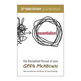 本质主义 英文原版 Essentialism The Disciplined Pursuit of Less 英文版进口原版英语书籍