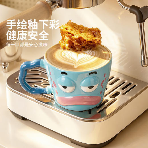 摩登主妇比奇堡居民陶瓷马克杯家用喝水杯可爱搞怪咖啡杯早餐杯子 商品图3