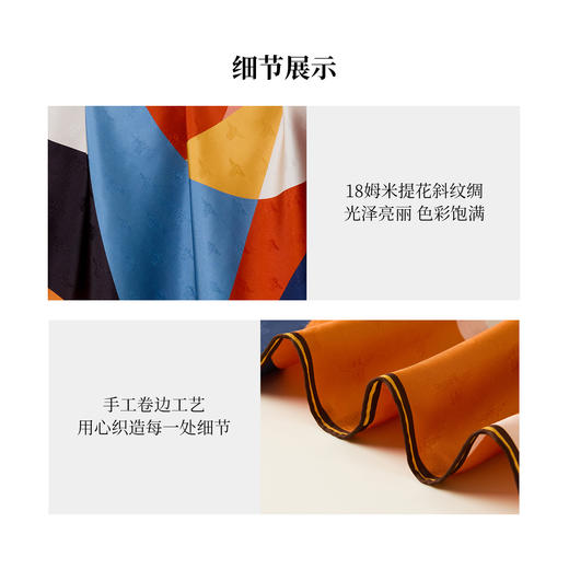 【凤凰之家】玫瑰游戏-Wensli双面印花方巾（70） 商品图4
