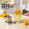 摩登主妇新款双层玻璃杯带盖咖啡杯子水杯耐高温茶水分离泡茶杯 商品缩略图1