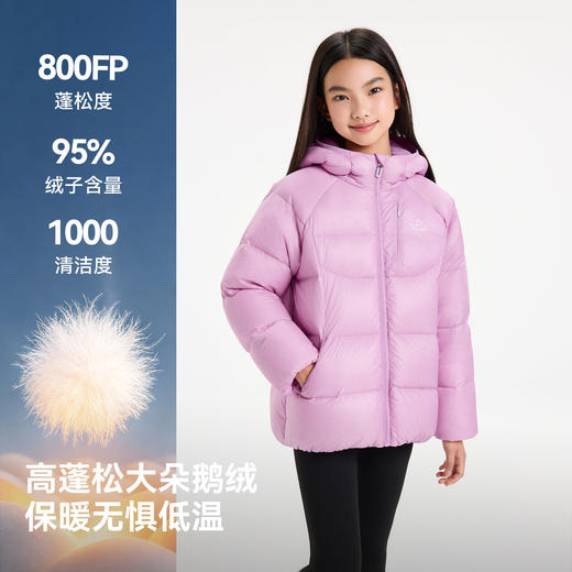 伯希和户外儿童羽绒服800蓬鹅绒2026新款男女童防风保暖加厚外套 商品图1