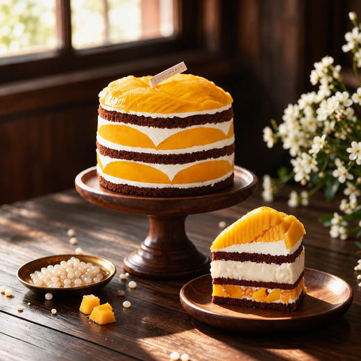【金芒满仓】金芒落满仓，岁岁皆丰盈！表层铺满大片鲜芒切片，内里拉丝米麻薯绵密糯叽叽，芒果果肉搭配椰肉爆珠，一口吃下丰收季的好运与富足（广州幸福西饼蛋糕） 商品图2