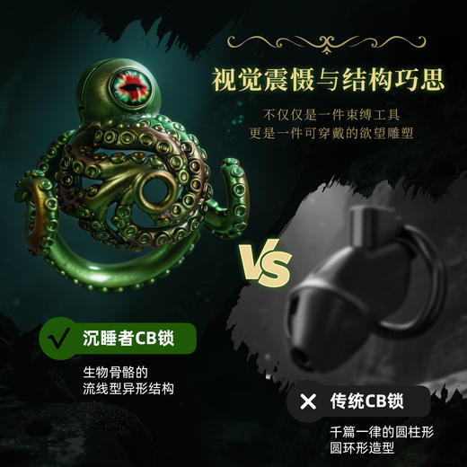 【情趣用品】谜姬 沉睡者CB锁SM鸟笼 商品图2