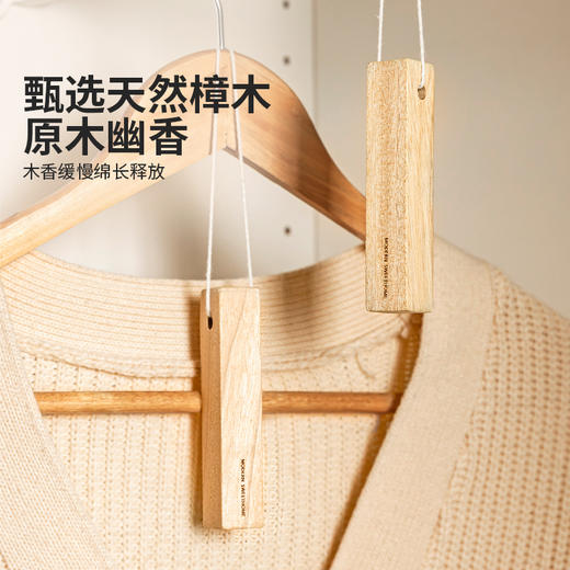 摩登主妇香樟木条衣柜收纳箱防潮防霉驱虫防蛀家用持久去味樟木块 商品图1