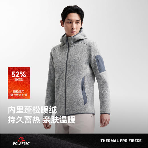 【暖盾PRO】伯希和户外抓绒衣男2026新款Polartec保暖徒步外套女 商品图2