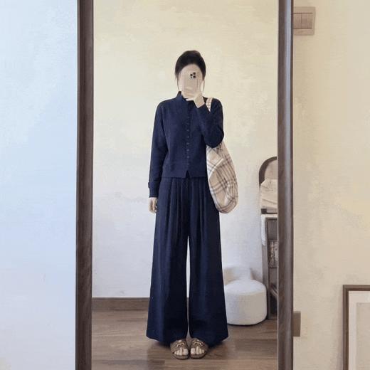 YIROUJIA 膨体绒单排扣立领打底衫 | 半高领 + 排扣设计可盐可甜，秋冬 “万能叠穿神器” 商品图2
