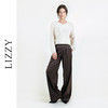 LIZZY时尚休闲V领轻奢洋气氛围感侧开叉针织长袖衫秋季女 商品缩略图0