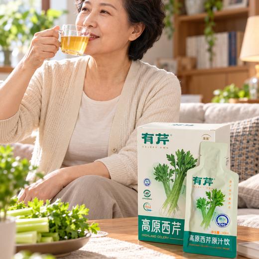 【西吉高原鲜芹从采摘到榨汁≤6小时】有芹高原西芹原汁饮 富含芹菜素 清润滋养 30ml/袋*10袋/盒 商品图1