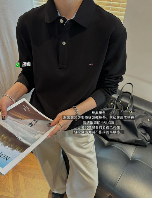 正单Tommy 新款珠地棉polo衫 商品图10