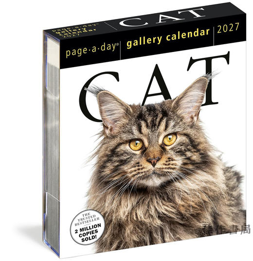 【2027年日历】Cat Page-A-Day Gallery Calendar 2027: A Delightful Gallery of Cats for Your Desktop / 猫每日画廊 商品图0