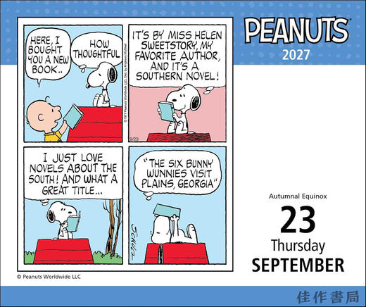 【2027年日历】Peanuts  2027 Day-to-Day Calendar / 花生漫画2027年日历 史努比 商品图2