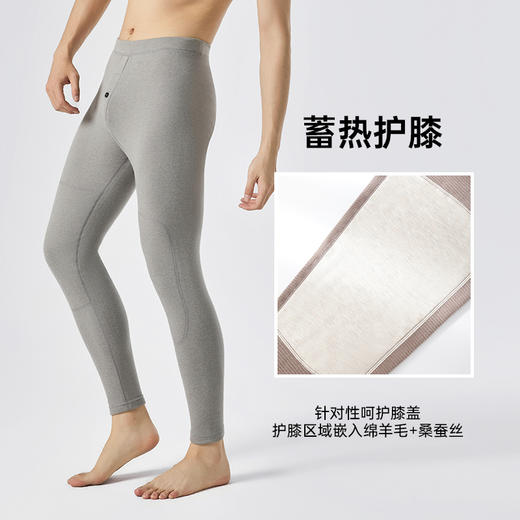 "聚热霸主"【DUBAILI-醋酸羊绒羊毛蚕丝护膝裤】软糯丝滑蓄热保暖 高贴合锁温护膝 高腰轻压收腹 加深裆部工艺不卡档不掉档 柔软亲肤显瘦显腿长 3D立体翘臀设计 男女同款多色可选 商品图10