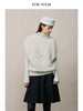 ForPoem 26F/W「伦敦时装周」绒感肌理 细闪亮片堆领羊绒拉绒马甲 商品缩略图2