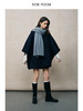 ForPoem 26F/W「伦敦时装周」前后两穿毛呢 羊毛羊绒混纺斗篷外套 商品缩略图2