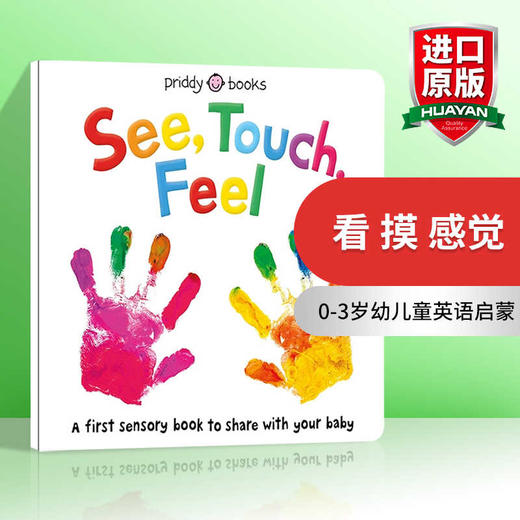 英文原版绘本 See Touch Feel 看 摸 感觉 0-3岁幼儿童英语启蒙认知感知触摸书 早教彩色图画书 英文书 商品图0