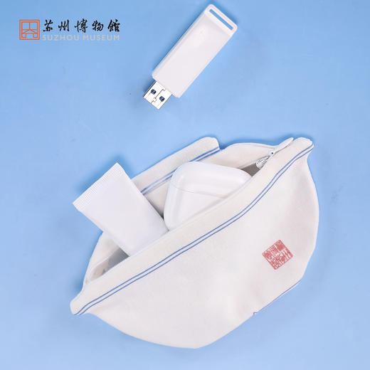苏州博物馆 青花瓷零钱包盖碗茶壶全棉创意造型 商品图4