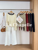 【撞色针织衫】拉夏贝尔/La Chapelle设计师款~撞色圆领针织通勤时髦立体装饰打底内搭长袖套头上衣女★★ 商品缩略图0