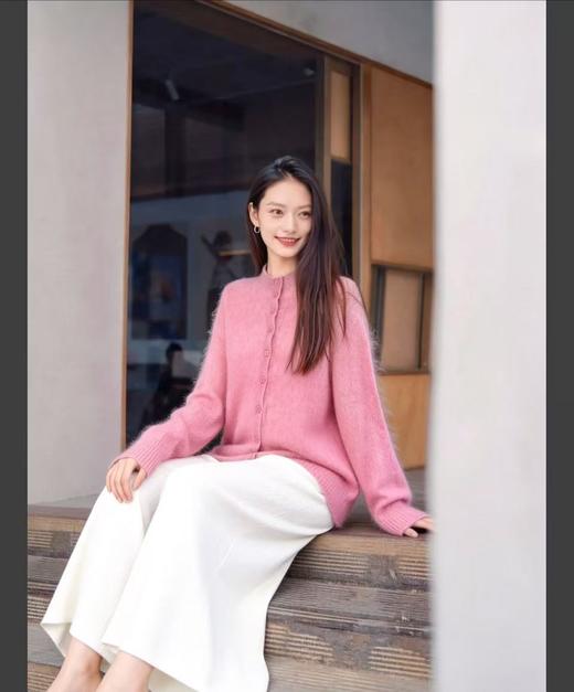 2026「莫奈花纱」小皮草油画感拉毛开衫系列 | 高级莫奈花园配色，绵羊毛与山羊绒混纺 商品图13
