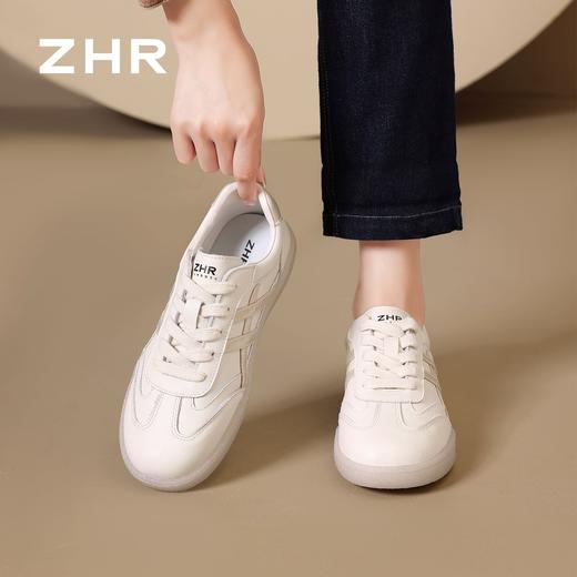 ZHR则则柔软平底小白鞋2026秋季新款银色条纹休闲板鞋日常通勤鞋★ 商品图6