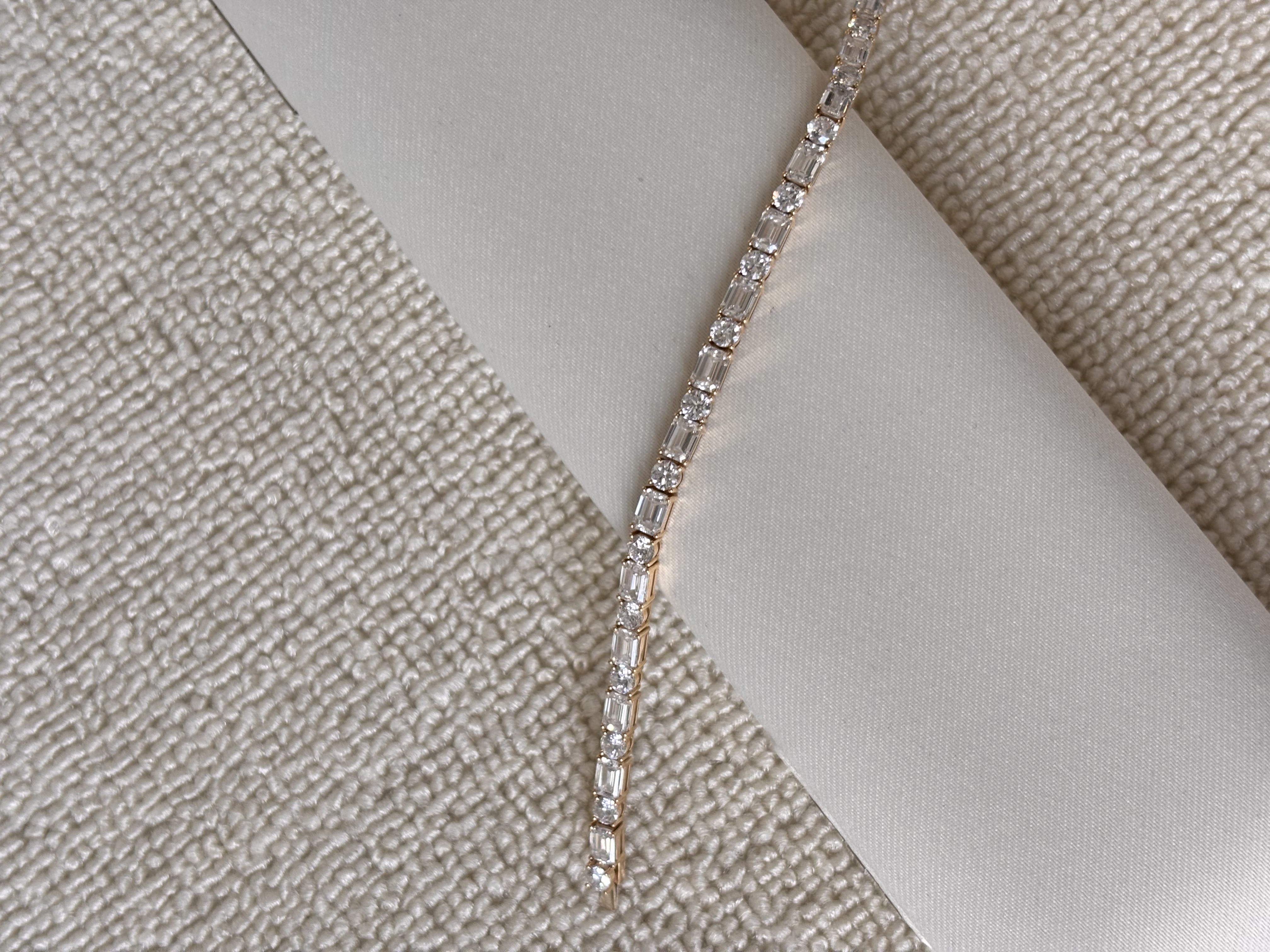 MAISON COVET  异形组合培育钻石网球手链