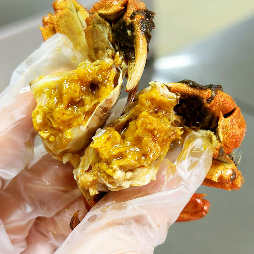 【先蒸后醉 酒醇蟹香】爬得快 花雕熟醉蟹 新鲜秘制而成 ⁢只只有黄有肉 6只/盒 商品图2