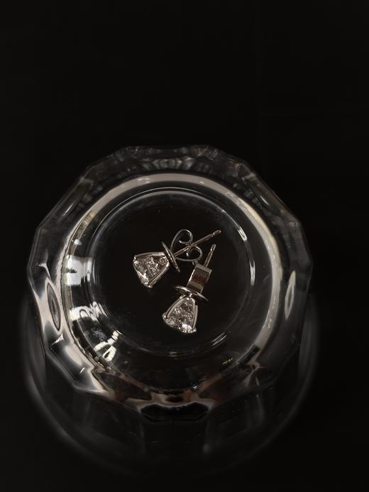 MAISON COVET  圆形四爪培育钻石耳钉 商品图3