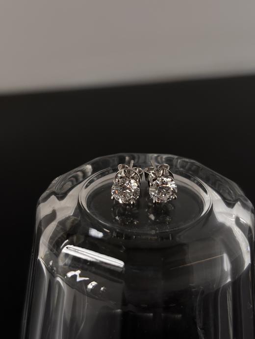 MAISON COVET  圆形四爪培育钻石耳钉 商品图2