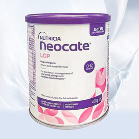 【保税】澳洲Neocate 纽康特 氨基酸防过敏婴儿配方粉LCP版400g