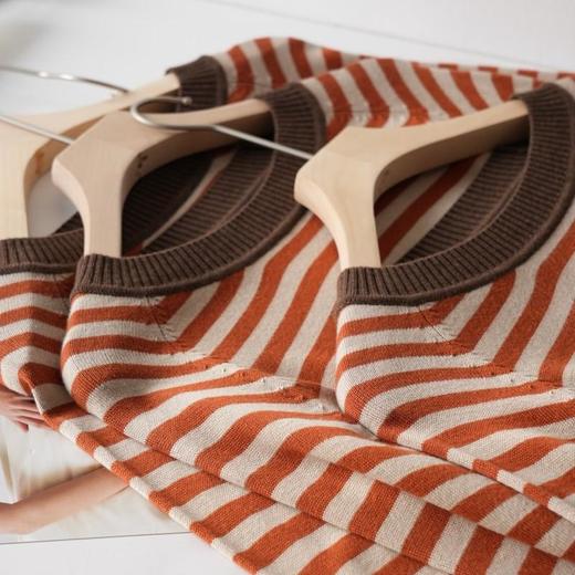 南瓜橘撞色羊毛针织衫 ， 自带秋冬温柔氛围，真的显白！【72h发货】 商品图3