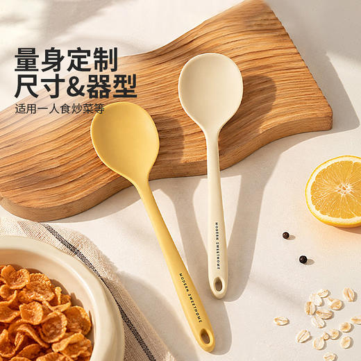 摩登主妇硅胶炒勺家用不粘锅专用炒菜勺子食品级耐高温分餐勺锅铲 商品图4