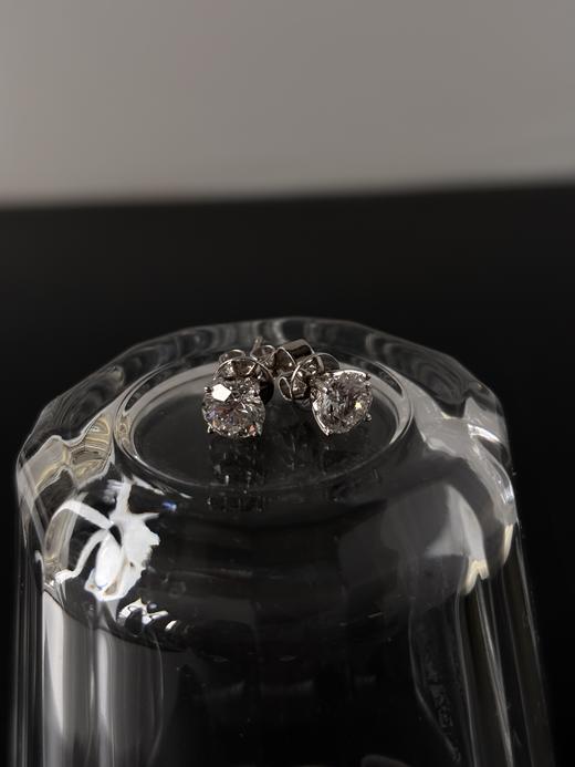 MAISON COVET  圆形四爪培育钻石耳钉 商品图1