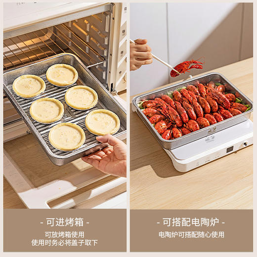 摩登主妇纯钛饺子冷冻盒馄饨收纳盒冰箱专用抗菌防霉分装盒整理盒 商品图2