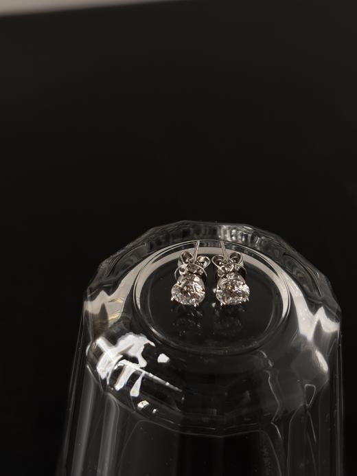 MAISON COVET  圆形四爪培育钻石耳钉 商品图0