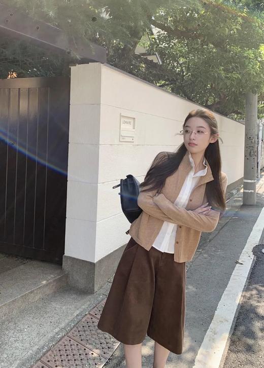 【爆单7-10天发货！】亚麻拼接假两件开衫｜ 一件拿捏叠穿高级感，老钱风穿搭！不用搭配都时髦 商品图6